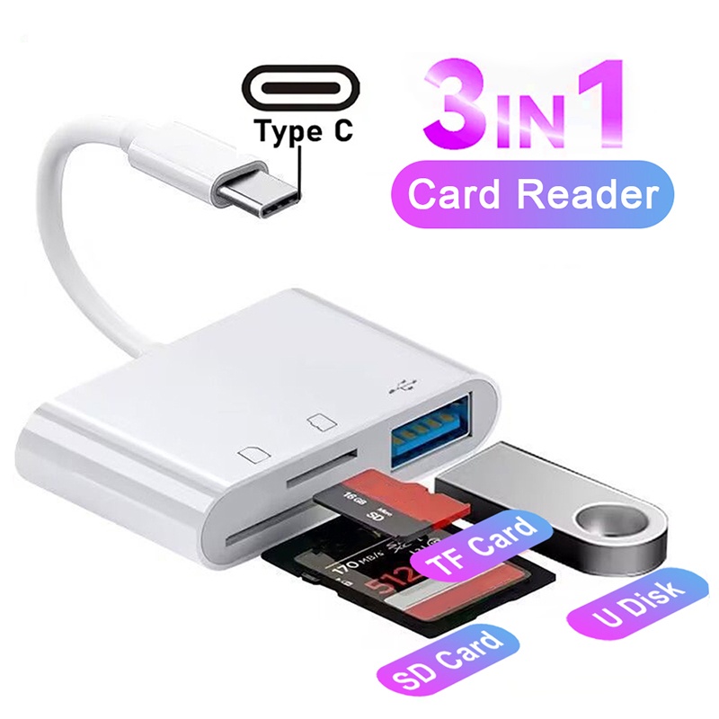 Home Assistant Sd - 3 In 1 Multifunction Type-C Card