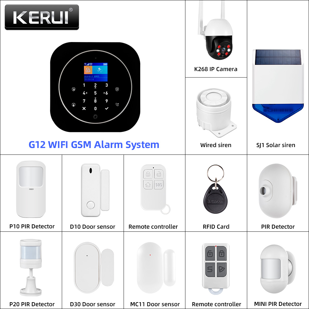 KERUI G12 2G Wifi Wireless Hom - огляд і ціна Home Automation Diy
