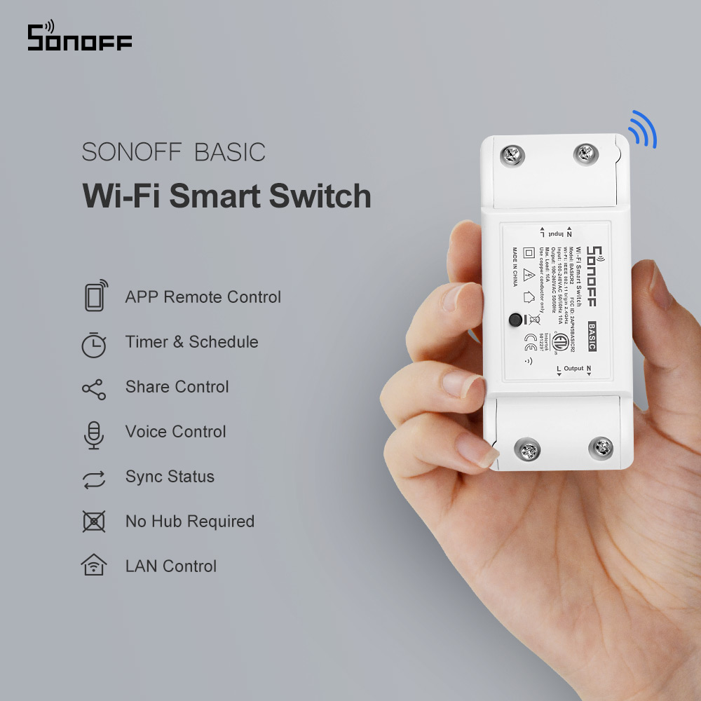 Itead SONOFF Basic R2 Mini DIY - огляд і ціна Sonoff Basic Switch