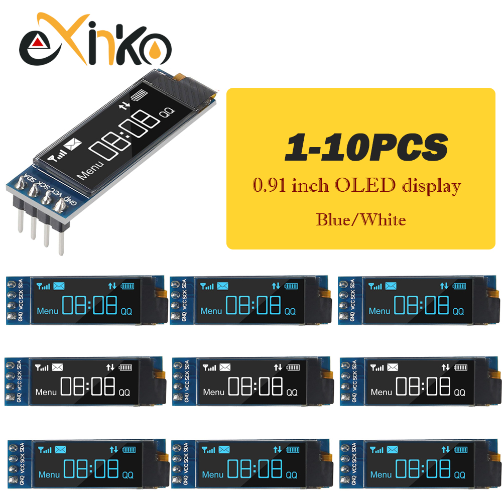 1-10pcs 0.91 inch OLED Display - огляд і ціна Home Automation Arduino