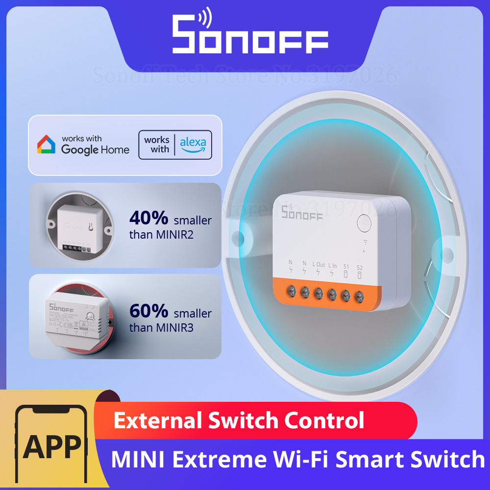 SONOFF MINIR4 Extreme Wi-Fi Sm - огляд і ціна Sonoff Basic Switch