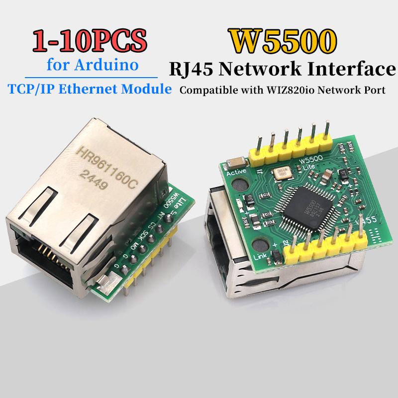 1/5/10Pcs W5500 Module TCP/IP  - огляд і ціна Ethernet Module W5500