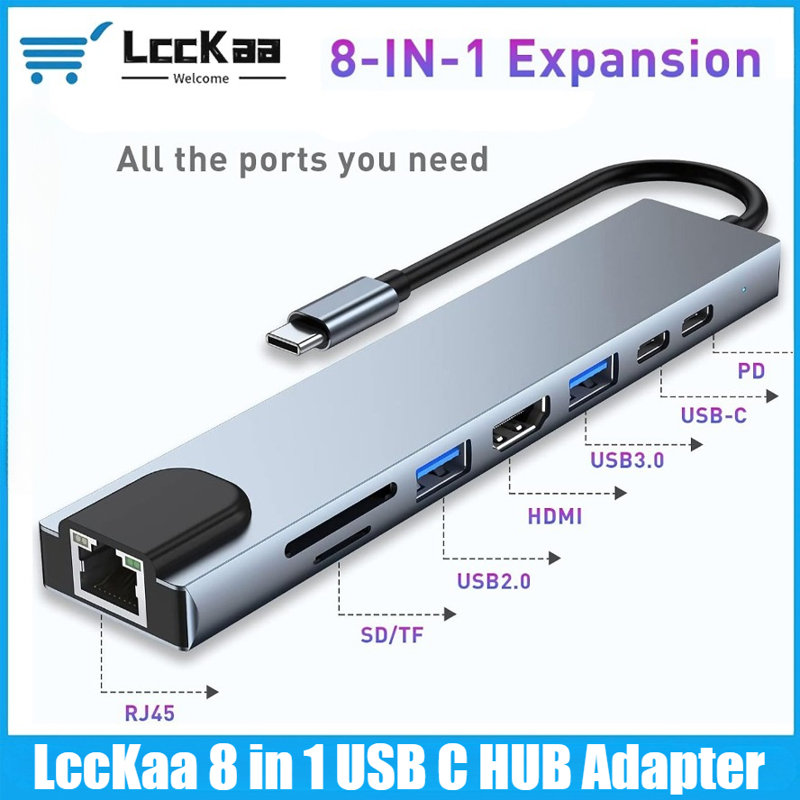 USB C Hub 8/7 in 1 4K HDMI Ada - огляд і ціна Home Assistant Sd
