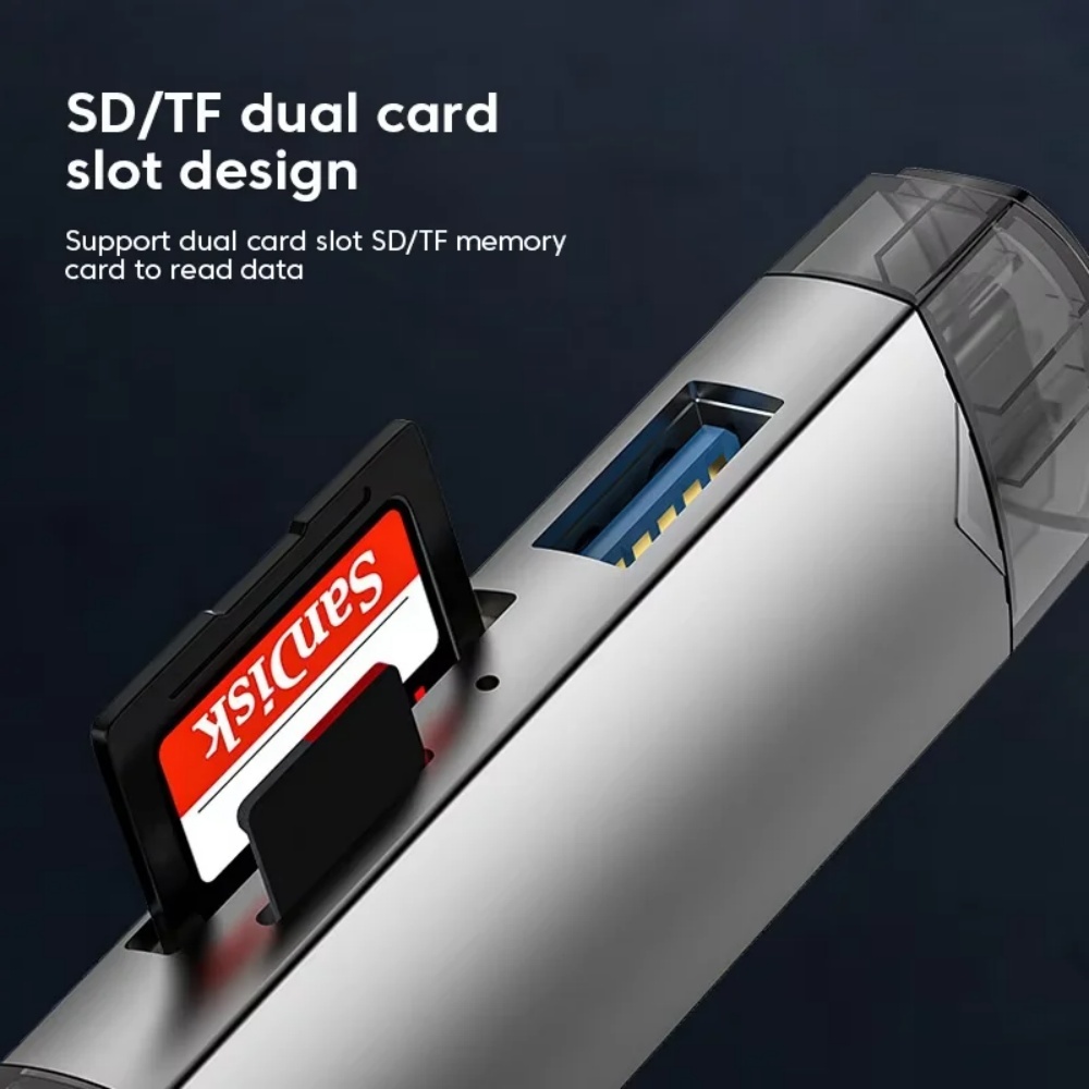 6‑in‑1 USB 3.0 OTG Card Reader - огляд і ціна Home Assistant Sd