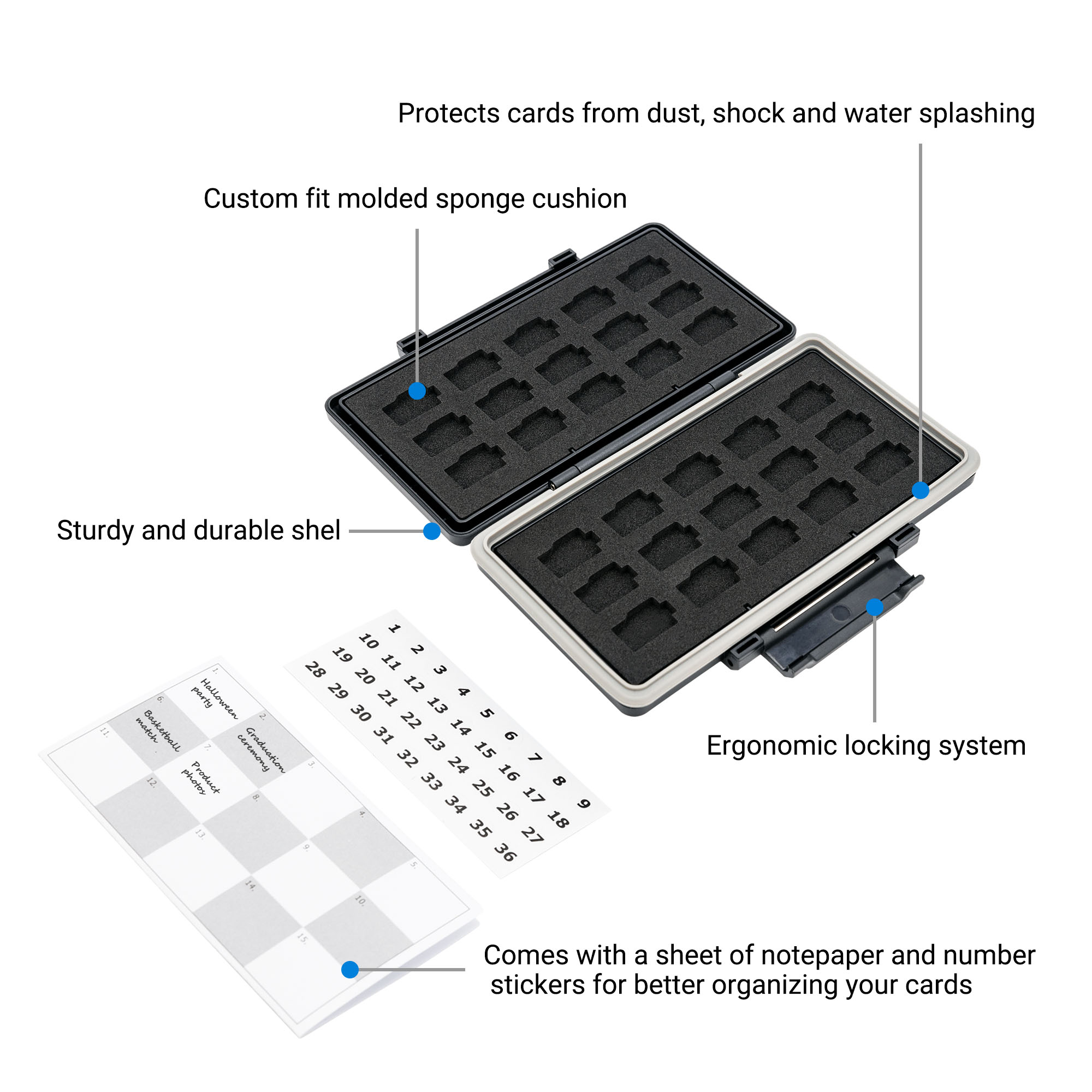 30 Slots Micro SD Card Case Wa - огляд і ціна Home Assistant Sd