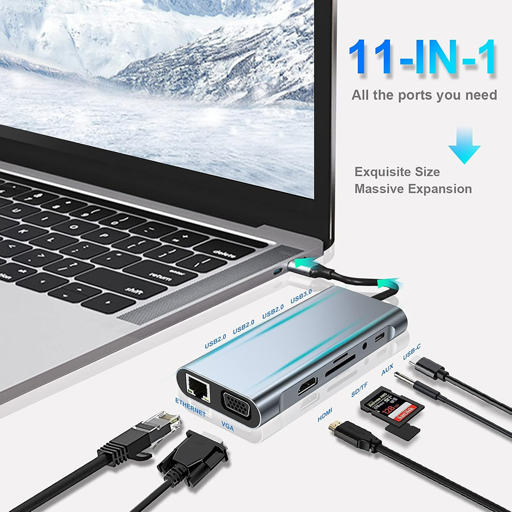 11-in-1 USB C Hub Thunderbolt  - огляд і ціна Home Assistant Sd
